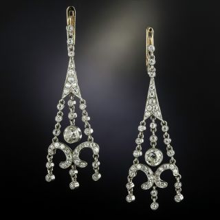 Edwardian Diamond Girandole Earrings - 1