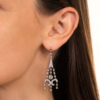 Edwardian Diamond Girandole Earrings