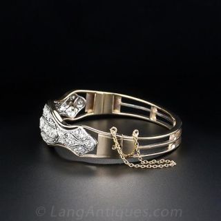 Edwardian Diamond Hinged Bangle