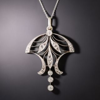 Edwardian Diamond Lavaliere  - 3