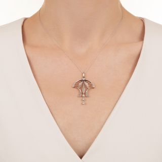 Edwardian Diamond Lavaliere 