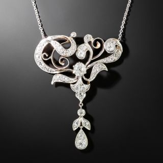 Edwardian Diamond Lavalière - 2