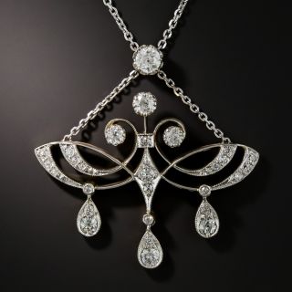 Edwardian Diamond Lavaliere - 1