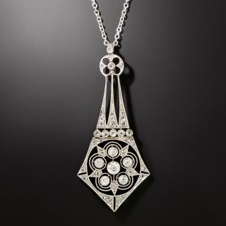 Edwardian Diamond Lavalière  - 2