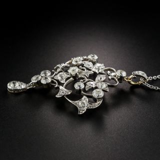 Edwardian Diamond Lavalière Necklace