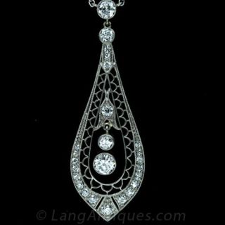 Edwardian Diamond Lavaliere