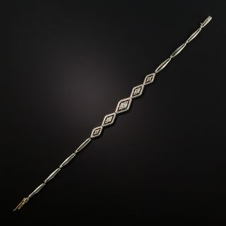 Edwardian Diamond Motif Link Diamond Bracelet