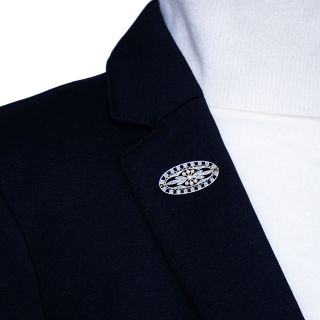 Edwardian Diamond & Natural Pearl Brooch