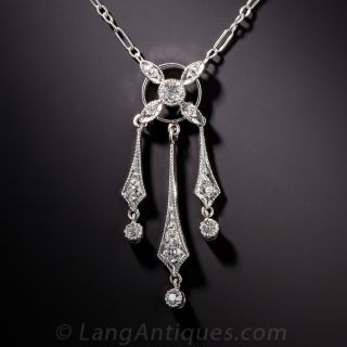 Edwardian Diamond Negligee Drop