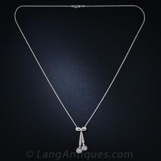 Edwardian Diamond Negligee Lavaliere