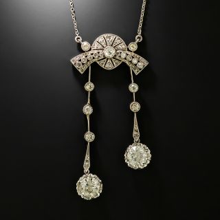 Edwardian Diamond Négligée Necklace - 3
