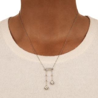 Edwardian Diamond Negligee Necklace