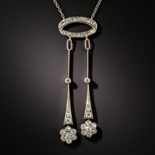 Edwardian Diamond Negligee Necklace - 2