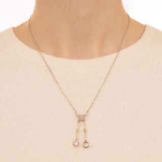 Edwardian Diamond Negligee Necklace