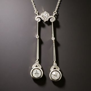 Edwardian Diamond Negligee Necklace - 3