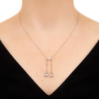 Edwardian Diamond Negligee Necklace