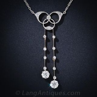 Edwardian Diamond Negligee Necklace