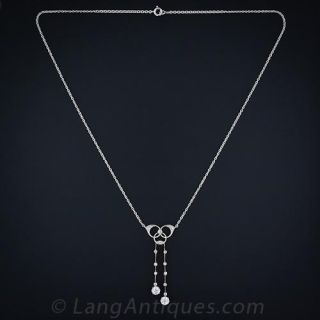 Edwardian Diamond Negligee Necklace