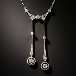 Edwardian Diamond Negligee Pendant