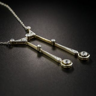 Edwardian Diamond Negligee Pendant