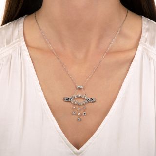 Edwardian Diamond, Pearl and Sapphire* Necklace
