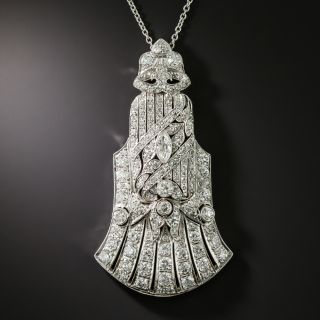 Edwardian Diamond Pendant - 3