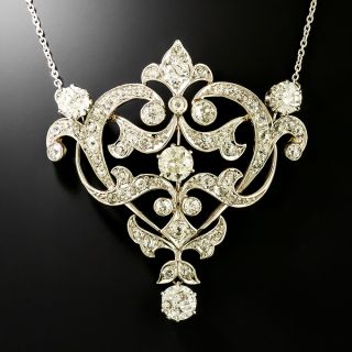 Edwardian Diamond Pendant - 3