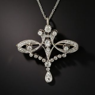 Edwardian Diamond Pendant/Brooch - 2