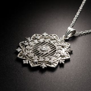 Edwardian Diamond Pendant By Patek Philippe