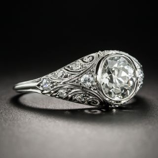 Early Art Deco 1.25 Carat Diamond Ring by Henry Blank & Sons