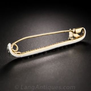 Edwardian Diamond Safety Pin