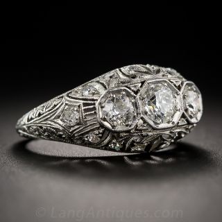 Edwardian Diamond Three Stone Ring