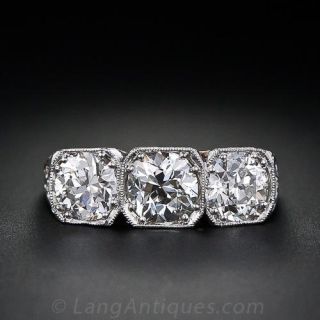 Edwardian Diamond Three-Stone Ring