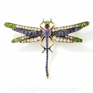 Edwardian Dragonfly Brooch - 1
