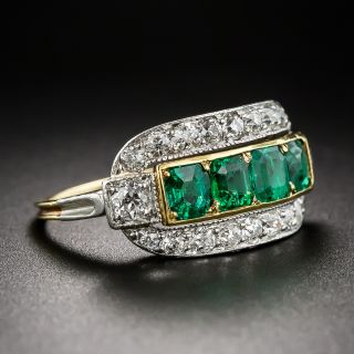 Edwardian Emerald and Diamond Ring