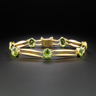 Edwardian English Peridot Bracelet - 2