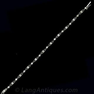 Edwardian Filigree Diamond Bracelet