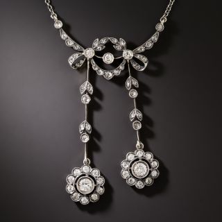 Edwardian Floral Wreath Negligee Necklace - 3