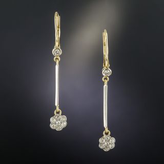 Edwardian Flower Cluster Earrings - 1