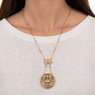 Edwardian Flower Vase Necklace