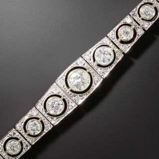 Edwardian Graduated Diamond Line Bracelet - 3