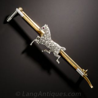 Edwardian Hackney Horse Pin  - 1