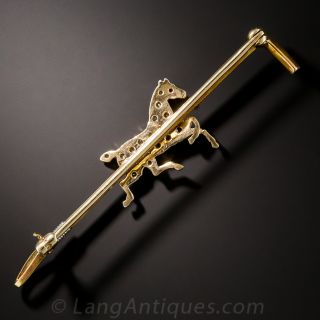 Edwardian Hackney Horse Pin 