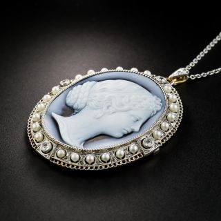 Edwardian Hardstone Cameo Necklace 