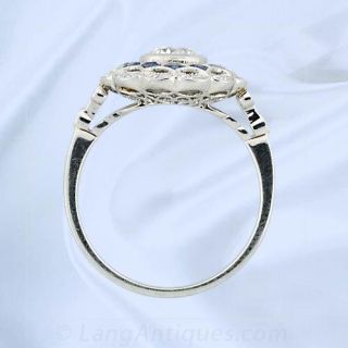 Edwardian Inspired Sapphire & Diamond Ladies Ring