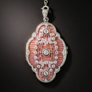 Edwardian Interchangeable Guilloche Enamel Necklace 
