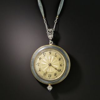 Edwardian Longines Pendant Watch Necklace