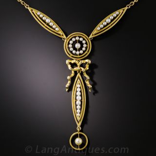 Edwardian Pearl Necklace