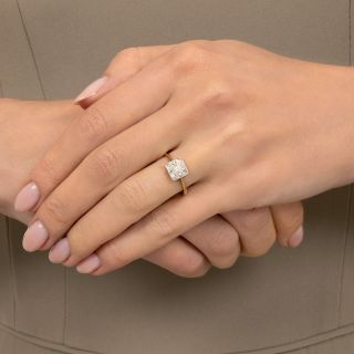Edwardian Petite Square Diamond Cluster Ring