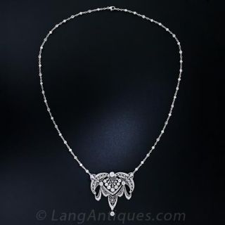 Edwardian Platinum and Diamond Necklace